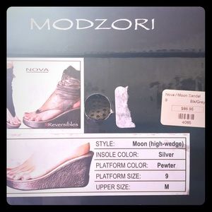 Modzori Reversible High-Wedge Sandal; 3 Styles